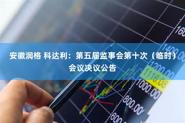 安徽润格 科达利：第五届监事会第十次（临时）会议决议公告