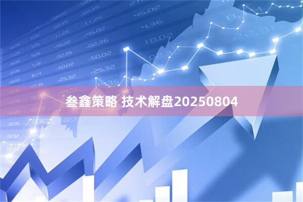 叁鑫策略 技术解盘20250804