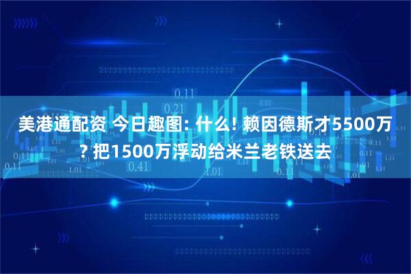 美港通配资 今日趣图: 什么! 赖因德斯才5500万? 把1500万浮动给米兰老铁送去
